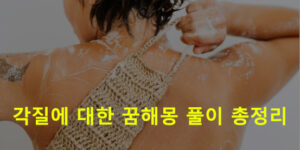 각질에 대한 꿈해몽 풀이 총정리