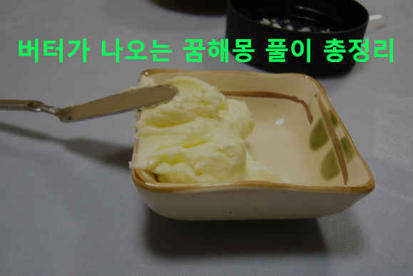 버터가 나오는 꿈해몽 풀이 총정리