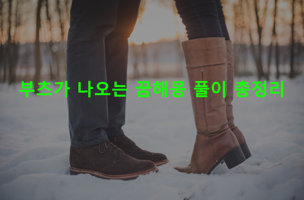 부츠가 나오는 꿈해몽 풀이 총정리