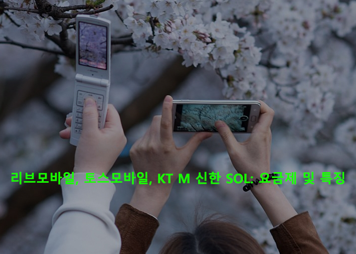 리브모바일, 토스모바일, KT M 신한 SOL: 요금제 및 특징