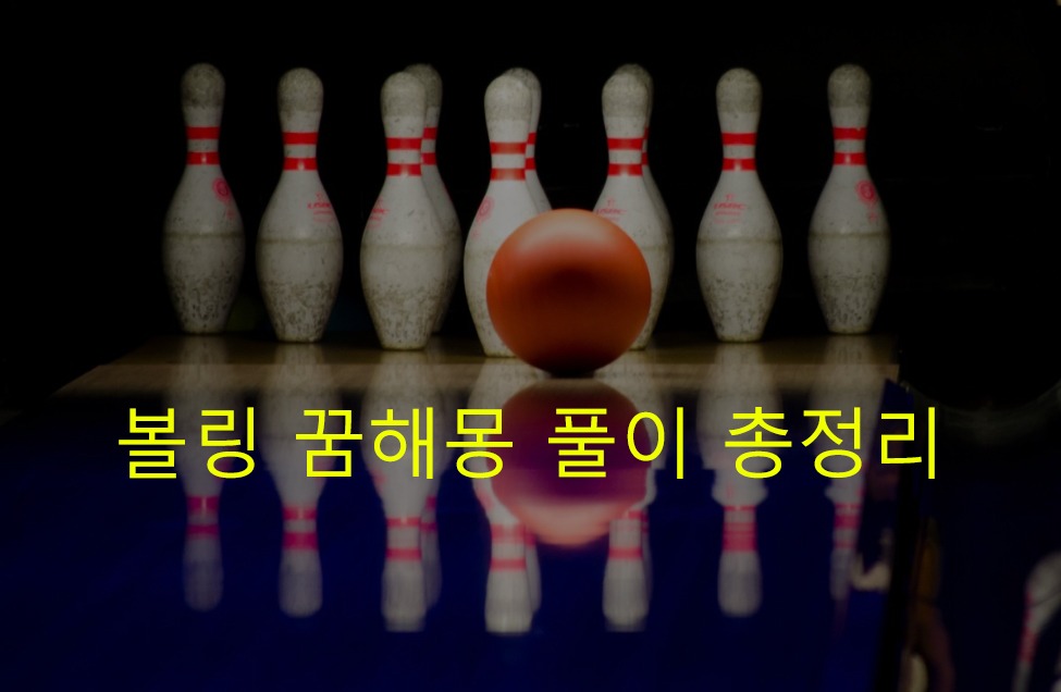 볼링 꿈해몽 풀이 총정리