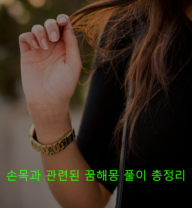 손목과 관련된 꿈해몽 풀이 총정리
