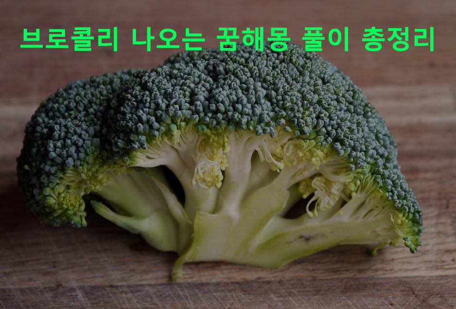 브로콜리 나오는 꿈해몽 풀이 총정리