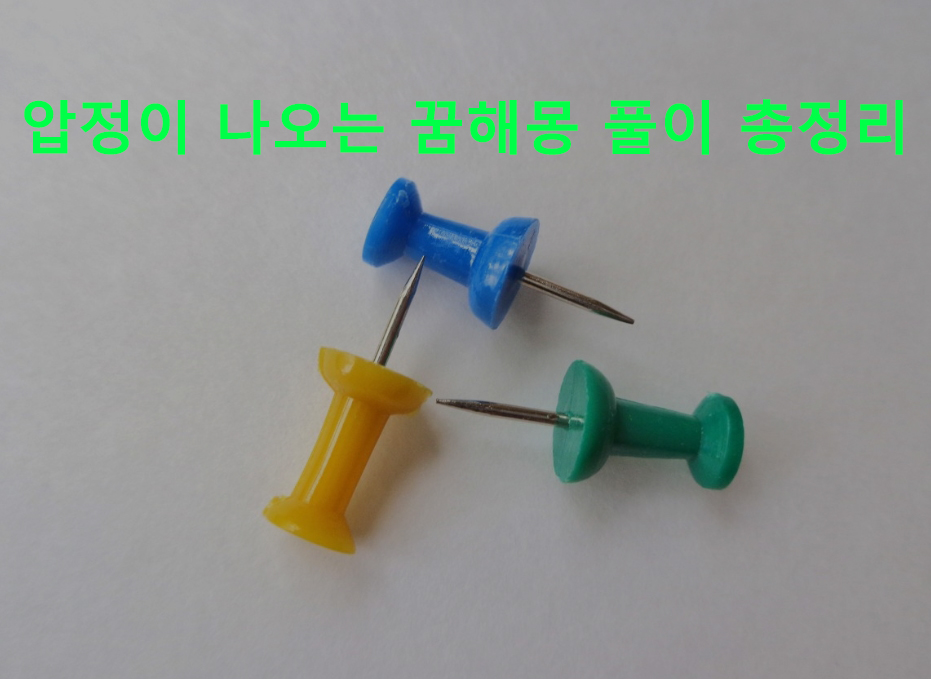 압정이 나오는 꿈해몽 풀이 총정리