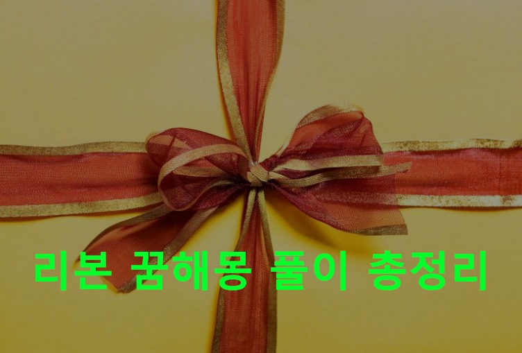 리본 꿈해몽 풀이 총정리