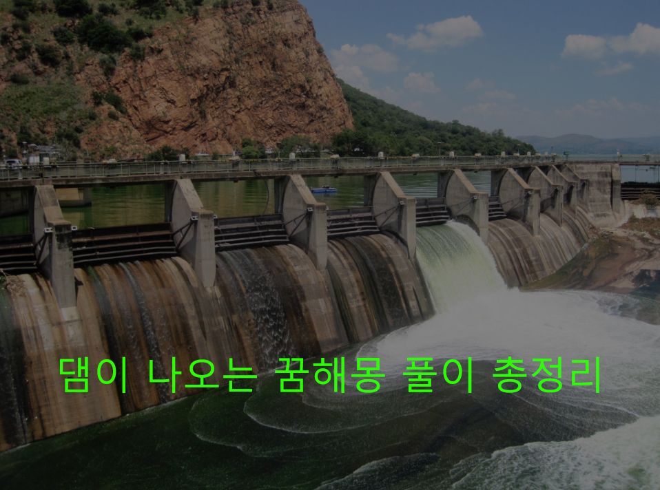 댐이 나오는 꿈해몽 풀이 총정리