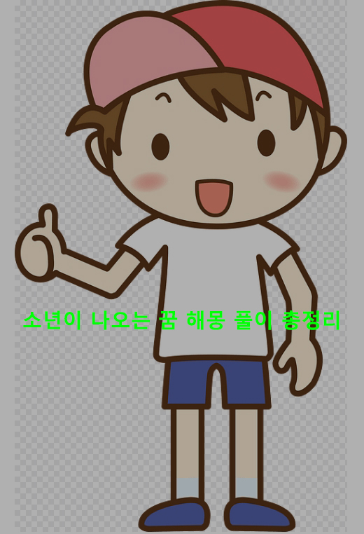 소년이 나오는 꿈 해몽 풀이 총정리