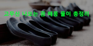 고무신 나오는 꿈 해몽 풀이 총정리