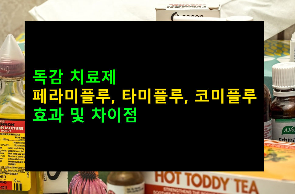 독감 치료제 페라미플루, 타미플루, 코미플루 효과 및 차이점