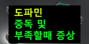 도파민 중독 및 부족할때 증상