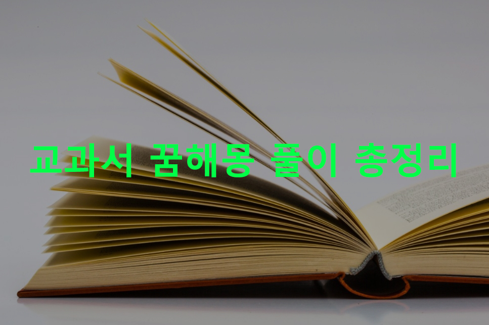 교과서 꿈해몽 풀이 총정리