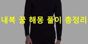 내복 꿈 해몽 풀이 총정리