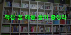 책장 꿈 해몽 풀이 총정리