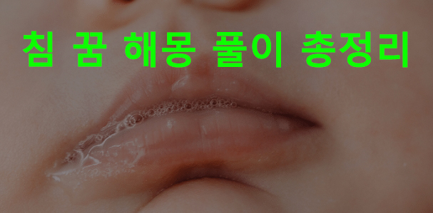 침 꿈 해몽 풀이 총정리