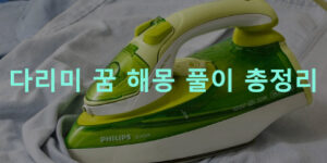 다리미 꿈 해몽 풀이 총정리