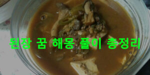 된장 꿈 해몽 풀이 총정리