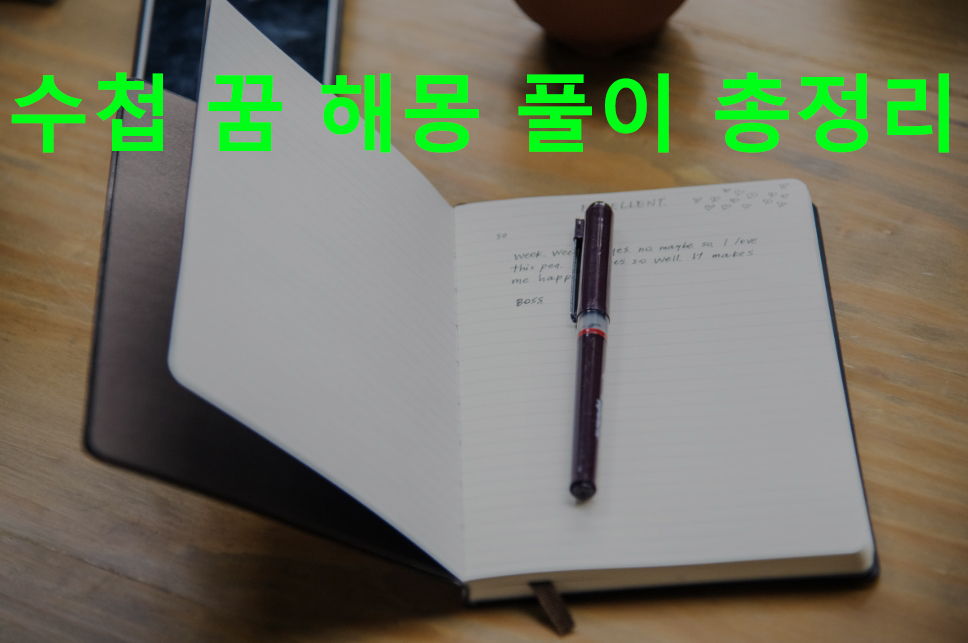 수첩 꿈 해몽 풀이 총정리