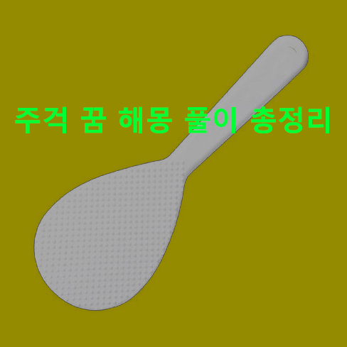 주걱 꿈 해몽 풀이 총정리