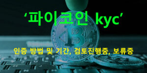 파이코인 kyc 인증 방법 및 기간, 검토진행중, 보류중