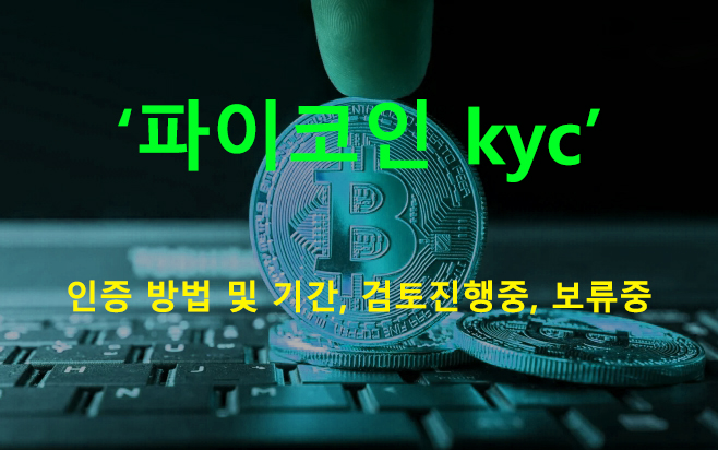파이코인 kyc 인증 방법 및 기간, 검토진행중, 보류중