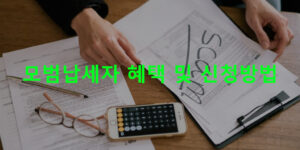 모범납세자 혜택 및 신청방법