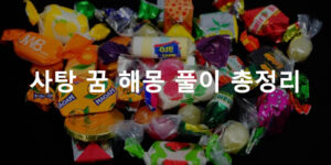 사탕 꿈 해몽 풀이 총정리
