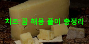 치즈 꿈 해몽: 먹는