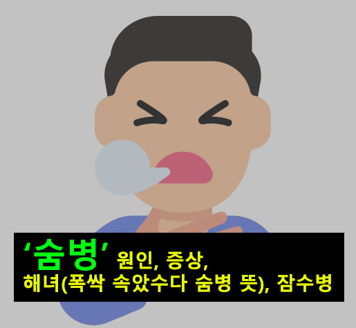 숨병 원인, 증상, 해녀(폭싹 속았수다 숨병 뜻), 잠수병