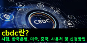 cbdc 란? 시행, 한국은행, 미국, 중국, 사용처 및 신청방법