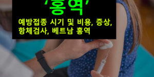 홍역 예방접종 시기 및 비용, 증상, 항체검사, 베트남 홍역
