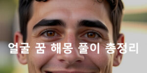 얼굴 꿈 해몽: 팩하는, 수술하는, 화상, 주름, 맞는, 벌레, 웃는, 점, 여드름, 상처