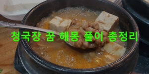 청국장 꿈 해몽 풀이 총정리
