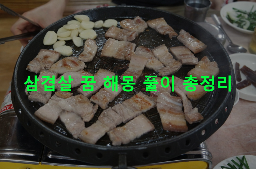 삼겹살 꿈 해몽 풀이 총정리
