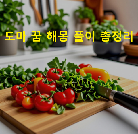 도마 꿈 해몽: 씻는, 사는, 보는, 갈라진