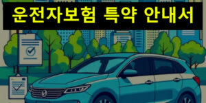 운전자보험 특약 안내서: 종류, 확인, 추천 및 변경
