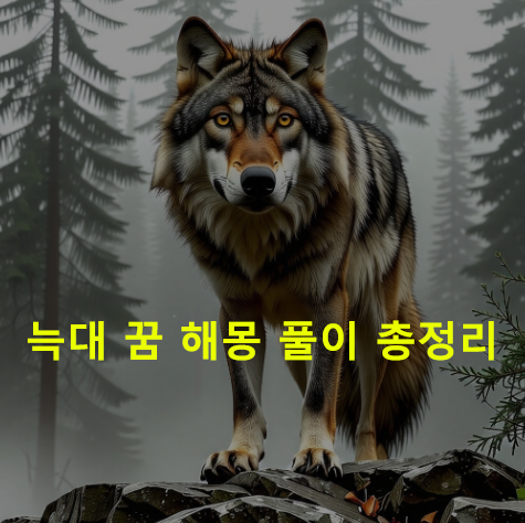 늑대 꿈 해몽: 하얀, 흰, 검은, 보는, 물리는, 쫓기는,태몽