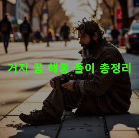 거지 꿈 해몽: 돈 주는, 도움 주는, 나오는, 되는