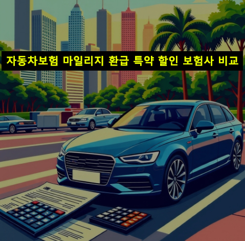 자동차보험 마일리지 환급 특약 할인 보험사 비교