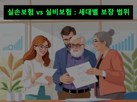 실손보험 vs 실비보험 : 세대별 보장 범위