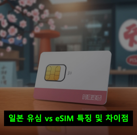 일본 유심 vs eSIM 특징 및 차이점