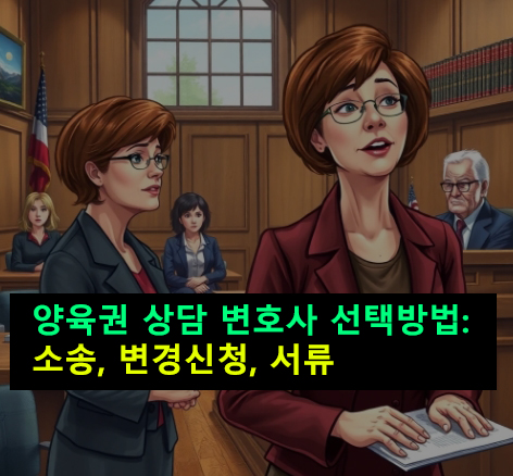 양육권 상담 변호사 선택방법: 소송, 변경신청, 서류