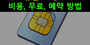 skt 유심 교체 비용, 무료, 예약 방법