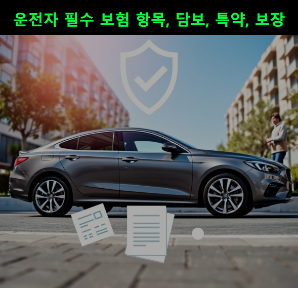 운전자 필수 보험 항목, 담보, 특약, 보장