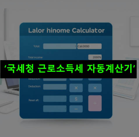 국세청 근로소득세 자동계산기