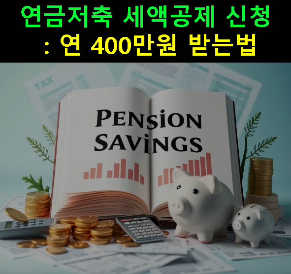 연금저축 세액공제 신청: 연 400만원 받는법