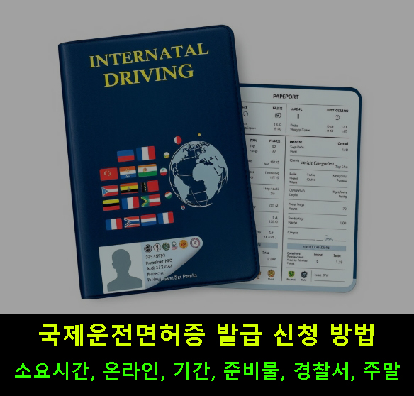 국제운전면허증 발급 신청 방법: 소요시간, 온라인, 기간, 준비물, 경찰서, 주말