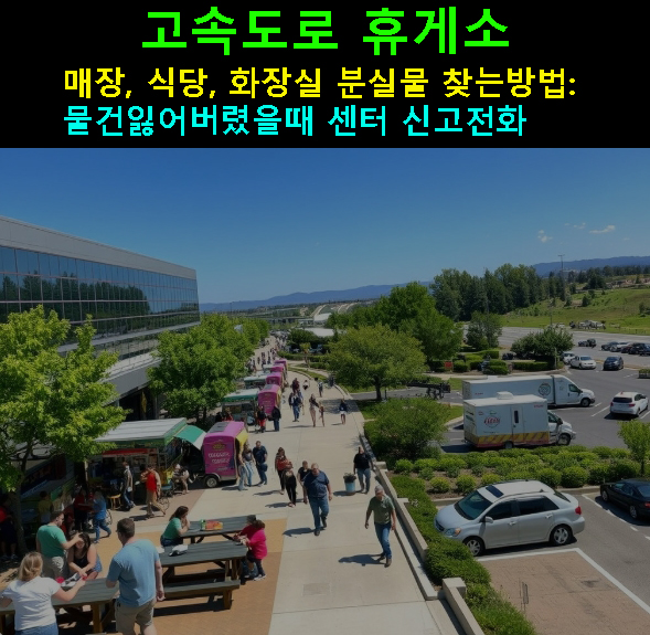 고속도로 휴게소 매장, 식당, 화장실 분실물 찾는방법: 물건잃어버렸을때 센터 신고전화
