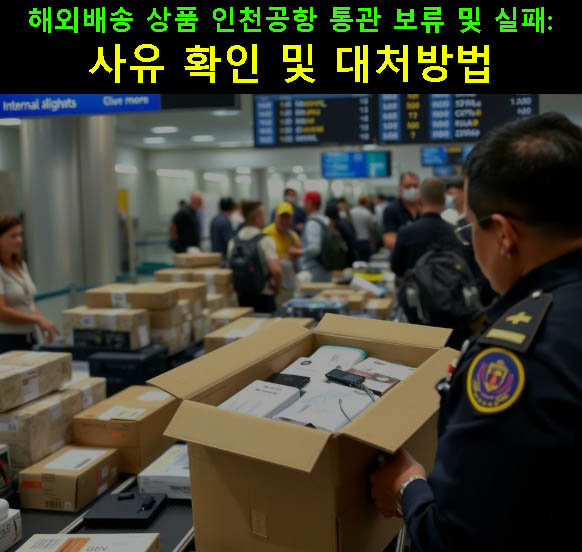 해외배송 상품 인천공항 통관 보류 및 실패: 사유 확인 및 대처방법