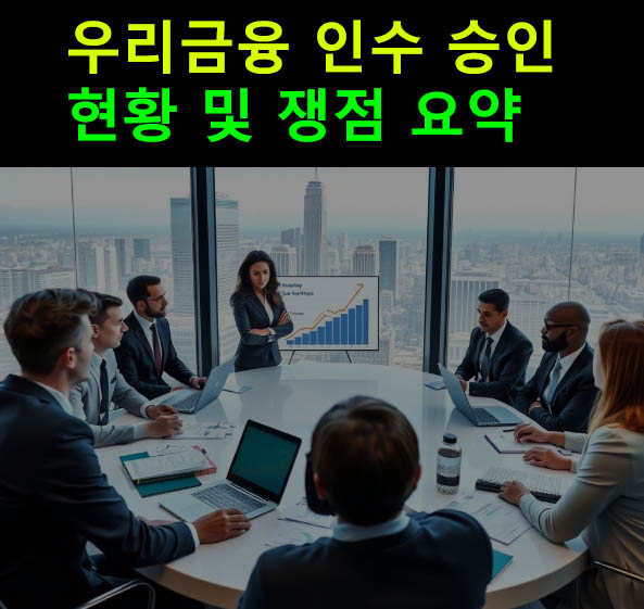 우리금융 인수 승인 현황 및 쟁점 요약