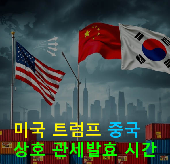 미국 트럼프 중국 상호 관세발효 시간